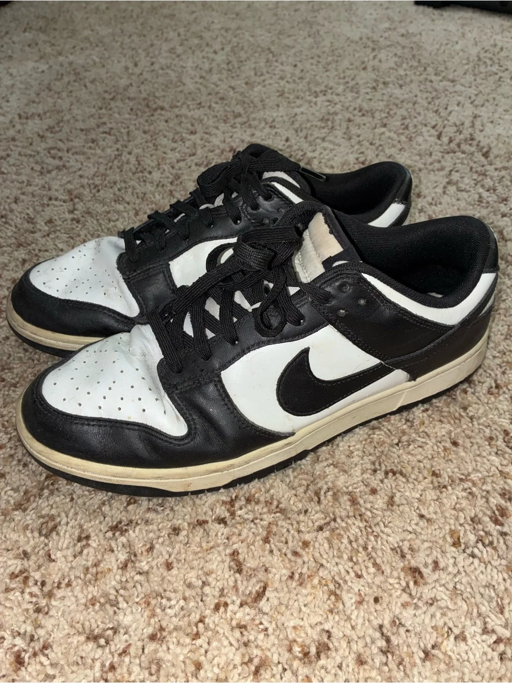 Nike Men’s Panda Dunks Black and White Low-Top Sneaker